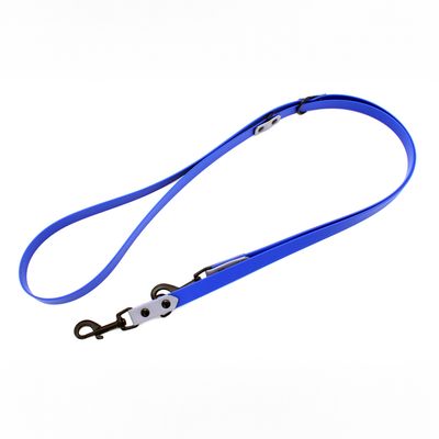 Heim Führleine genietet, blau / grau 240 cm lang, 19 mm breit