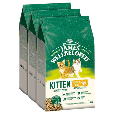 James Wellbeloved Kitten Hypoallergenic kalkun og ris