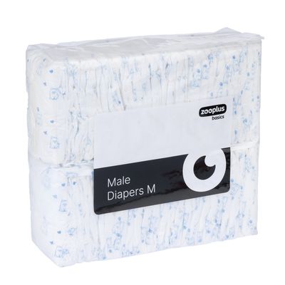 zooplus Basics Rüdenwindeln Größe M: 42 - 52 cm, 50 Stück