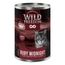 Wild Freedom Adult "Red" 6 x 400 g umido senza cereali per gatto Ruby Midnight - Maiale, Manzo & Coniglio