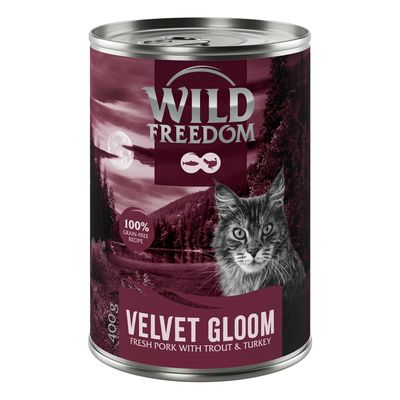 Wild Freedom Adult "Red" 6 x 400 g - sans céréales pour chat Velvet Gloom - porc, dinde, truite