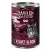 Wild Freedom Adult "Red" 6 x 400 g umido senza cereali per gatto Velvet Gloom - Maiale, Tacchino & Trota