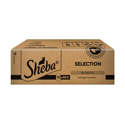 Sheba Portionsbeutel 72 x 85 g Selection in Sauce Geflügel Variation