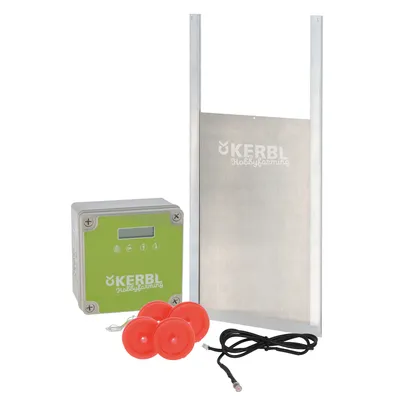Kerbl Hobbyfarming Ușă glisantă automată pentru cotețe de găini - L 40 x H 43 cm Kerbl Hobbyfarming Ușă glisantă automată pentru cotețe de găini - L 40 x H 43 cm