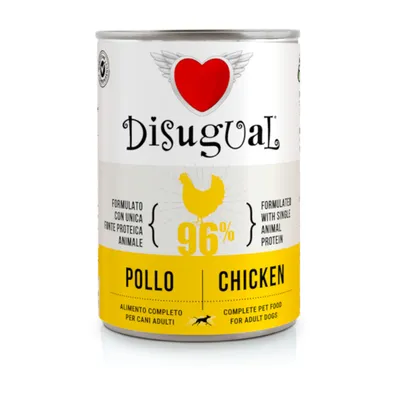 Disugual Adult 6 x 400 g umido cane - Maiale