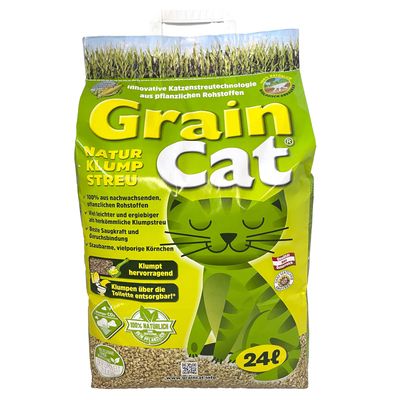 GrainCat Katzenstreu Sparpaket: 2 x 24 l (14 kg)