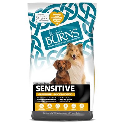 Burns Adult & Senior Sensitive Ente & Kartoffel Sparpaket: 2 x 12 kg