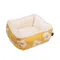 TIAKI Hundebett Flower eckig: ca. L 47 x B 47 x H 21 cm