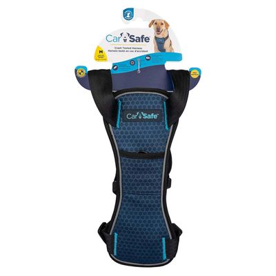 CarSafe Crash Tested Harness, størrelse M, sikkerhedssele til hunde med testet beskyttelse ved ulykker.