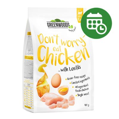 25% reducere! 2 x Greenwoods Pui cu linte, cartofi și ou