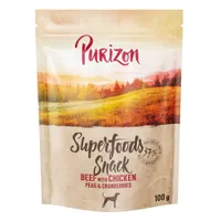 Purizon Superfoods Snacks - Beef with Chicken, Peas & Cranberries (100g)