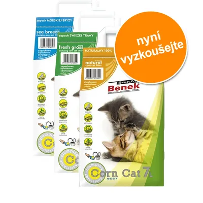 Míchané balení Benek Super Corn Cat, 3 x 7 l - 3 x 7 l Míchané balení Benek Super Corn Cat, 3 x 7 l - 3 x 7 l