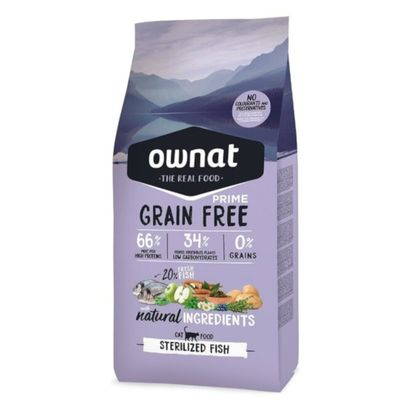 Ownat Grain Free Prime Sterilised poisson pour chat – 3 kg