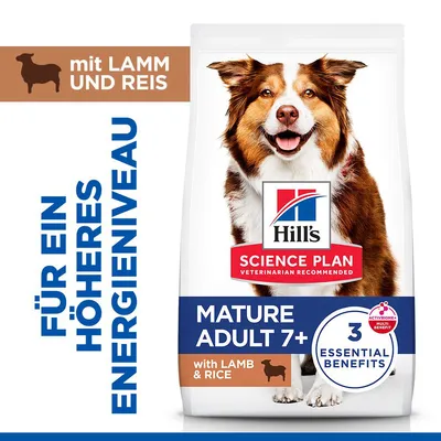 Hill's Science Plan Mature Adult 7+ Medium z jagnjetino in rižem - 14 kg