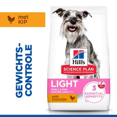 Hill's Science Plan Mature Adult Light Small & Mini met Kip