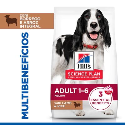 Hill's Science Plan Adult 1-6 Medium com cordeiro e arroz