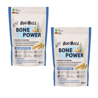 1 + 1 gratis! 2 x 60 g BugBell Knabbersticks Bone Power - 2 x 60 g 1 + 1 gratis! 2 x 60 g BugBell Knabbersticks Bone Power - 2 x 60 g