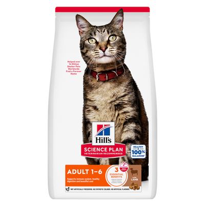 Hill's Science Plan Adult 1-6 Optimal Care Kattenvoer met Lam