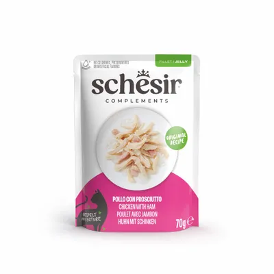 Schesir Complements Filet aszpikban tasakos 24 x 70 g - Csirke & sonka