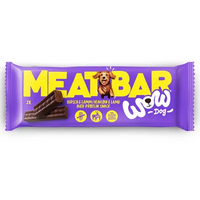 WOW DOG Meat Bar - 40 g cerf et agneau