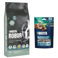 Bozita Robur pienso para perros + 2 x 70 g Bozita Meaty Bites ¡gratis! - Mother & Puppy XL (12 kg) + Meaty Bites (2 x 70 g)
