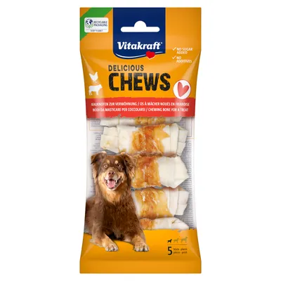 Vitakraft Delicious Chews Κόμποι Μάσησης S - με Κοτόπουλο (5 τεμάχια, 70 g)