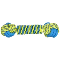 Flamingo hondenspeeltje Tofla knoopbal en touw - Ø 7,3 x L 28 cm