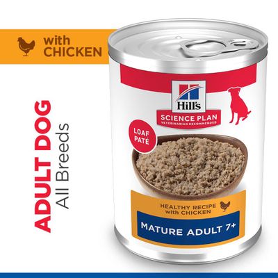 Hill's Science Plan Mature Adult 7+ - Csirke & marha (24 x 370 g)