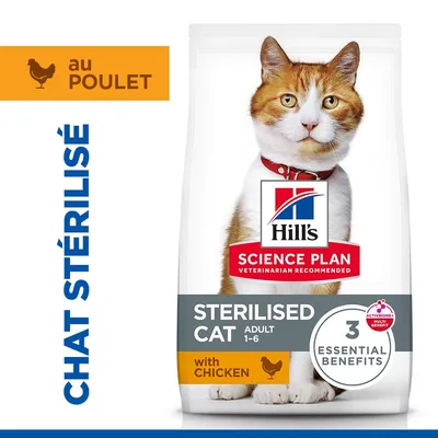  Hill's Science Plan Sterilised Cat Adult 1-6 poulet - 3 kg