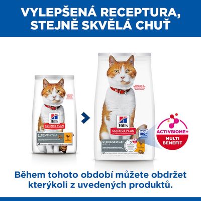 Hill's Science Plan Sterilised Cat Adult 1-6 kuracie