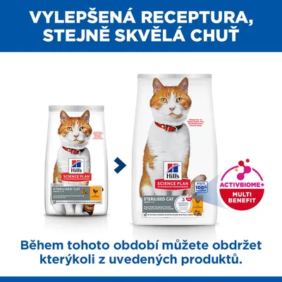 Hill's Science Plan Sterilised Cat Adult 1-6 kuracie - 10 kg
