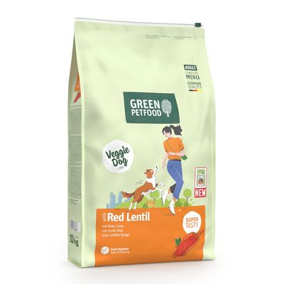 Green Petfood Veggie Dog med røde linser