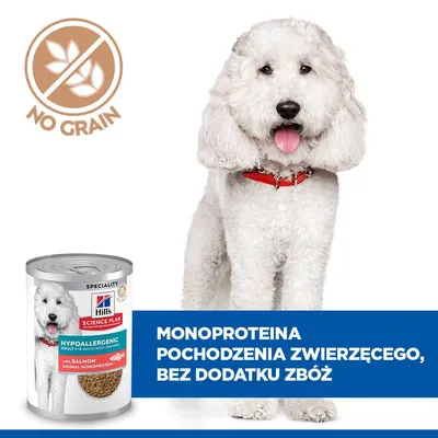 Hill's Science Plan Adult Hypoallergenic, z łososiem - 12 x 363 g