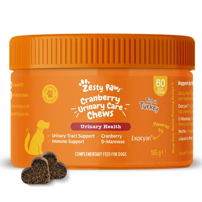 Zesty Paws Urinary Care Chews brusnica - Varčno pakiranje: 2 x 90 žvečilnih tablet
