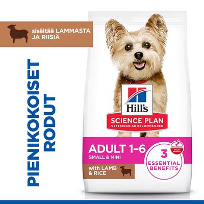 Hill's Science Plan Adult 1-6 Small & Mini lammas & riisi