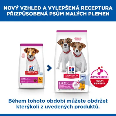 Hill's Science Plan Puppy <1 Small & Mini kuracie - ako doplnok: Puppy kuracie 6 x 370 g