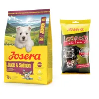 3 kg Josera + 70 g / 150 g Snack gratis! - 3 kg MiniJunior + 150 g Loopies Rind