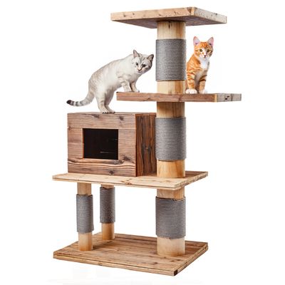 Canadian Cat Company Kratzbaum Woody Gesamthöhe 117 cm (2 Pakete*)