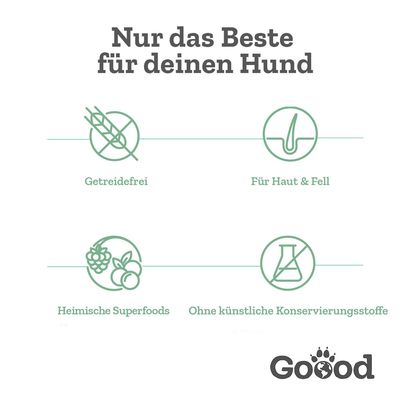 Goood Adult Veggie Erbse mit Spinat & Sanddorn