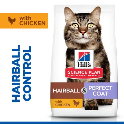 Hill's Science Plan Hairball & Perfect Coat Adult kuracie - 1,5 kg