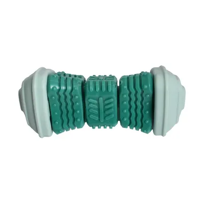 Bobby hondenspeeltje Onigiri - groen: L 14,5 x B 6,5 x H 6,5 cm