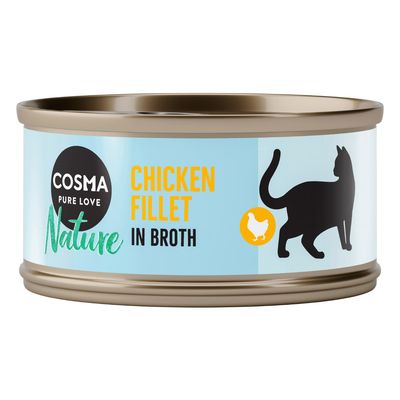 Offre découverte Purizon, 400 g + lot mixte Cosma Nature, 6 x 70 g - lot 1 : Purizon Sterilised poulet, poisson + Cosma Nature