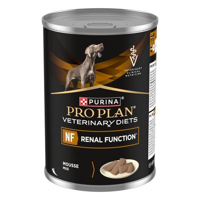 Purina Pro Plan Veterinary Diets NF Renal Function Mousse, Spezialfutter für Hunde mit Nierenproblemen.