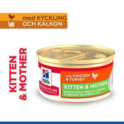 Hill's Science Plan Kitten & Mother Tender Mousse med kyckling & kalkon