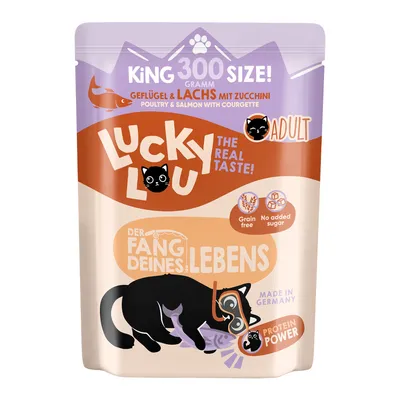 Lucky Lou Adult gazdaságos csomag 2 x 300 g - Szárnyas & lazac