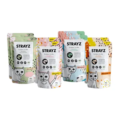 STRAYZ BIO 8 x 85 g - Assortiment d’essai BIO