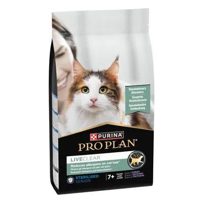 PURINA PRO PLAN LiveClear Sterilised Senior 7+ Turkey - 2,8 kg