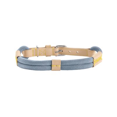HUNTER halsband Malia, duvblå/natur - Storlek 50/S-M: 35 - 44 cm halsomkrets