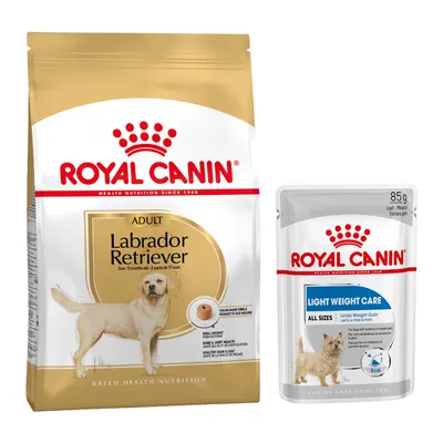 Royal Canin Breed Dry Dog Food + Royal Canin Wet Dog Food - 15% Off! * - Labrador Retriever Adult (12kg) + Light Weight Care Loaf (12 x 85g) Royal Canin Breed Dry Dog Food + Royal Canin Wet Dog Food - 15% Off! * - Labrador Retriever Adult (12kg) + Light Weight Care Loaf (12 x 85g)