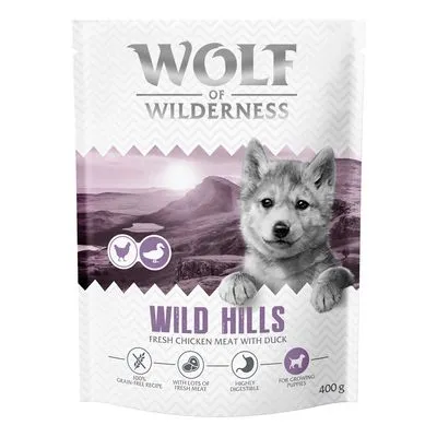Wolf of Wilderness Junior - Wild Hills Anatra - 2 x 12 kg Nuova ricetta